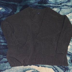 Oversized Dark Grey Cardigan